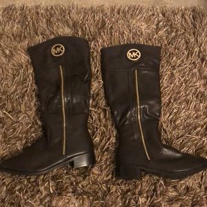 MK boots, dark brown